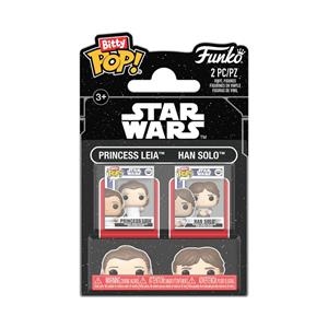 BITTY POP! STAR WARS: EPISODIO V - EL IMPERIO CONTRAATACA: PACK DE 2 FIGURAS PRINCESS LEIA & HAN SOLO 2,5 CM [CAJA] | Akira Comics  - libreria donde comprar comics, juegos y libros online