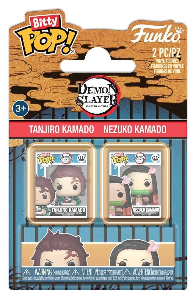 DEMON SLAYER: KIMETSU NO YAIBA (BITTY POP!): FIIGURAS TANJIRO & NEZUKO 2 CM [BLISTER] | Akira Comics  - libreria donde comprar comics, juegos y libros online