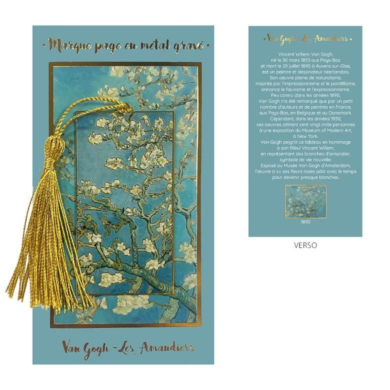 VAN GOGH: LOS ALMENDROS MARCAPAGINAS META CON TARJETA IMPRESA (14CM X 7,5CM) | Akira Comics  - libreria donde comprar comics, juegos y libros online