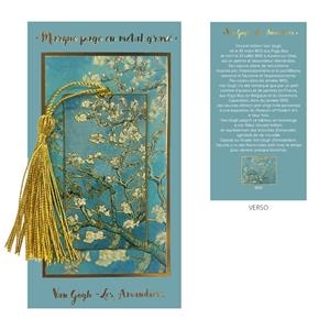 VAN GOGH: LOS ALMENDROS MARCAPAGINAS META CON TARJETA IMPRESA (14CM X 7,5CM) | Akira Comics  - libreria donde comprar comics, juegos y libros online