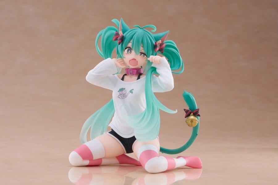 HATSUNE MIKU: ESTATUA DESKTOP CUTE HATSUNE MIKU CAT EAR T-SHIRT 13 CM PVC [CAJA] | Akira Comics  - libreria donde comprar comics, juegos y libros online