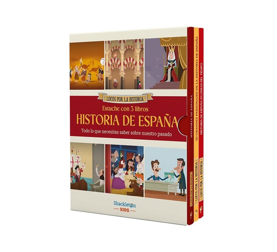 LOCOS POR LA HISTORIA: HISTORIA DE ESPAÑA (ESTUCHE 3 VOL.) [CARTONE] | SABATE, VICTOR | Akira Comics  - libreria donde comprar comics, juegos y libros online