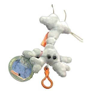 BRAIN CELL (NEURONA) GIANTMICROBES LLAVERO (PELUCHE 5-8 CMS) | Akira Comics  - libreria donde comprar comics, juegos y libros online
