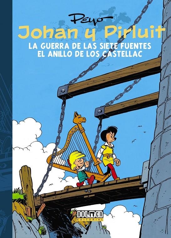 JOHAN Y PIRLUIT VOLUMEN 4: LA GUERRA DE LAS SIETE FUENTES / EL ANILLOS DE LOS CASTELLAC [CARTONE] | PEYO | Akira Comics  - libreria donde comprar comics, juegos y libros online