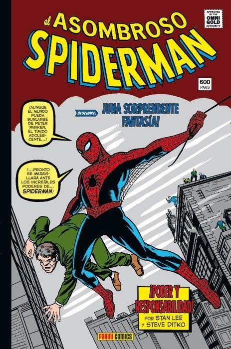 ASOMBROSO SPIDERMAN VOLUMEN 01 PODER Y RESPONSABILIDAD (1-19 USA) MARVEL GOLD [CARTONE] | LEE, STAN / DITKO, STEVE | Akira Comics  - libreria donde comprar comics, juegos y libros online