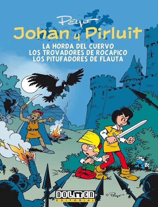 JOHAN Y PIRLUIT VOLUMEN 6: HORDA DEL CUERVO / TROVADORES DE ROCAPICO [CARTONE] | PEYO | Akira Comics  - libreria donde comprar comics, juegos y libros online