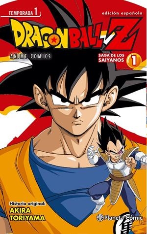 DRAGON BALL Z ANIME COMICS TEMPORADA 1: SAGA DE LOS SAIYANOS 1 [RUSTICA] | TORIYAMA, AKIRA | Akira Comics  - libreria donde comprar comics, juegos y libros online