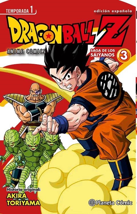 DRAGON BALL Z ANIME COMICS TEMPORADA 1: SAGA DE LOS SAIYANOS 3 [RUSTICA] | TORIYAMA, AKIRA | Akira Comics  - libreria donde comprar comics, juegos y libros online