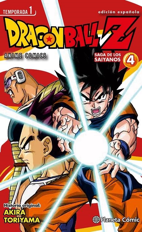 DRAGON BALL Z ANIME COMICS TEMPORADA 1: SAGA DE LOS SAIYANOS 4 [RUSTICA] | TORIYAMA, AKIRA  | Akira Comics  - libreria donde comprar comics, juegos y libros online