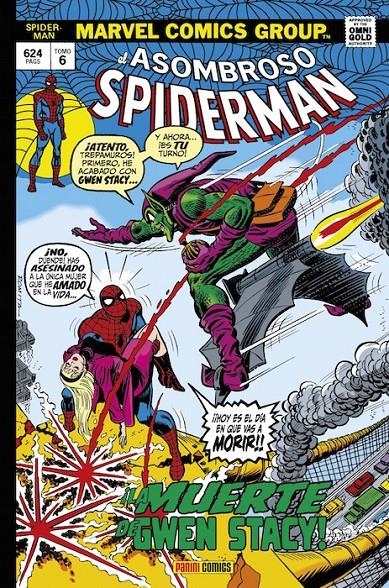 ASOMBROSO SPIDERMAN VOLUMEN 06 LA MUERTE DE GWEN STACY! (100-123 USA) MARVEL GOLD [CARTONE] | LEE / THOMAS  | Akira Comics  - libreria donde comprar comics, juegos y libros online