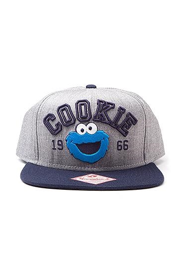 GORRA DE BEISBOL COOKIE MONSTER (COLOR GRIS Y AZUL) | Akira Comics  - libreria donde comprar comics, juegos y libros online
