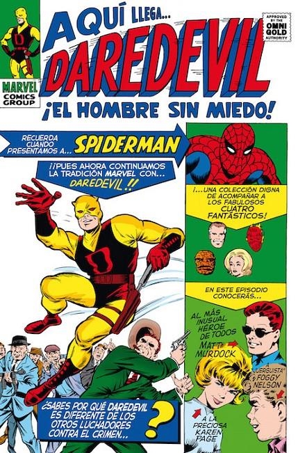 DAREDEVIL VOLUMEN 1: EL HOMBRE SIN MIEDO (1-27 USA) MARVEL GOLD [CARTONE] | COLAN | Akira Comics  - libreria donde comprar comics, juegos y libros online