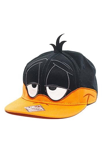 GORRA DE BEISBOL LOONEY TONES: ROSTRO DEL PATO LUCAS (COLOR NEGRO Y NARANJA) | Akira Comics  - libreria donde comprar comics, juegos y libros online