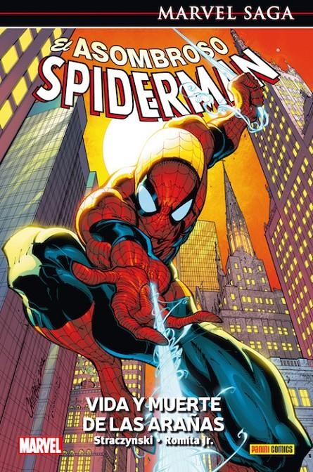 MARVEL SAGA VOL.010: ASOMBROSO SPIDERMAN 3 VIDA Y MUERTE DE LAS ARAÑAS [CARTONE] | STRACZYNSKI, J. MICHAEL / ROMITA JR., JOHN | Akira Comics  - libreria donde comprar comics, juegos y libros online