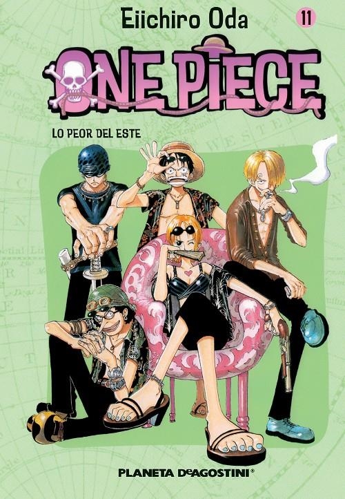 ONE PIECE Nº011: LO PEOR DEL ESTE [RUSTICA] | ODA, EIICHIRO | Akira Comics  - libreria donde comprar comics, juegos y libros online