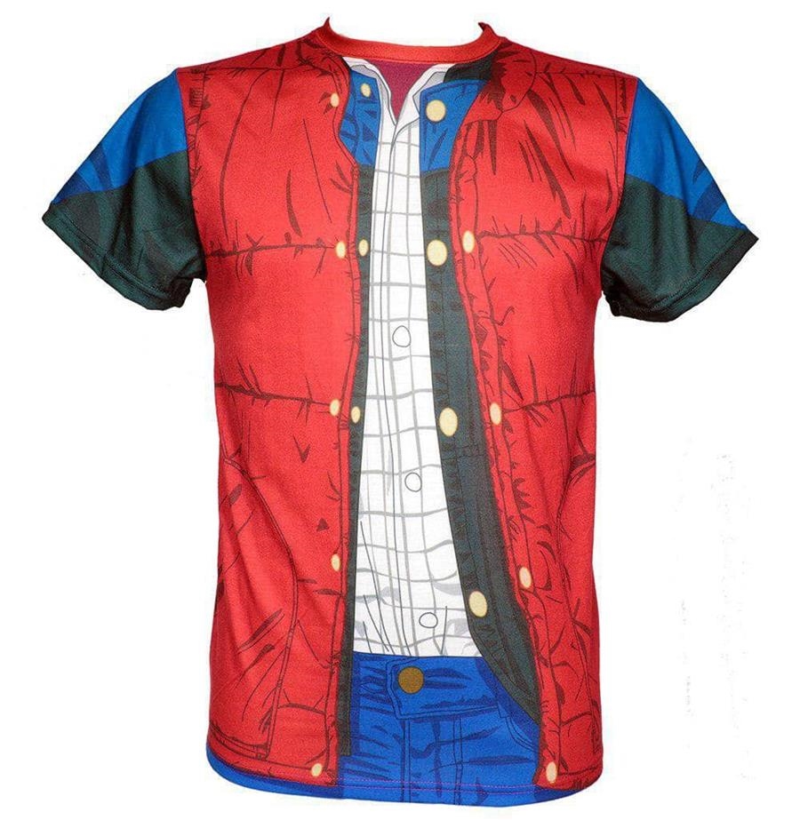 CAMISETA REGRESO AL FUTURO: TORSO MARTY MCFLY (TALLA L) [CAJA IMITACION VHS] | Akira Comics  - libreria donde comprar comics, juegos y libros online