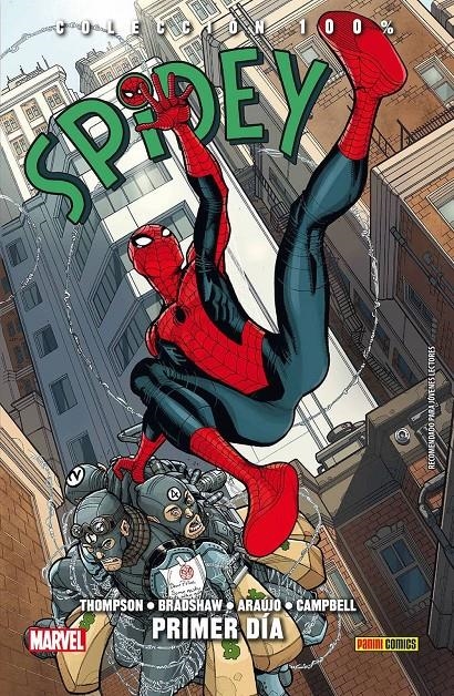 SPIDEY Nº01: PRIMER DIA (COLECCION 100% MARVEL HC) [CARTONE] | THOMPSON, ROBBIE / BRADSHAW, NICK | Akira Comics  - libreria donde comprar comics, juegos y libros online