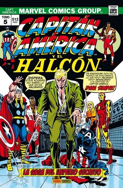 CAPITAN AMERICA MARVEL GOLD VOLUMEN 5 (169-192 USA) Y EL HALCON: SAGA DEL IMPERIO... [CARTONE] | BUSCEMA / ROBBINS / ENGLEHART | Akira Comics  - libreria donde comprar comics, juegos y libros online