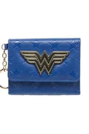 CARTERA: ESTILO BILLETERA CON LOGOTIPO WONDER WOMAN (COLOR AZUL) | Akira Comics  - libreria donde comprar comics, juegos y libros online