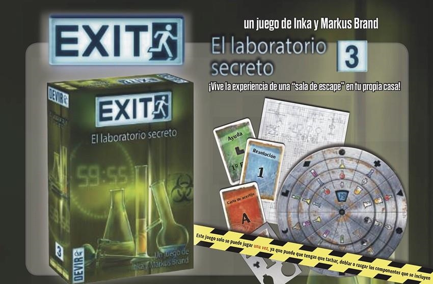 EXIT EL JUEGO: EL LABORATORIO SECRETO (NIVEL EXPERTO) [JUEGO] | INKA/ MARKUS BRAND | Akira Comics  - libreria donde comprar comics, juegos y libros online