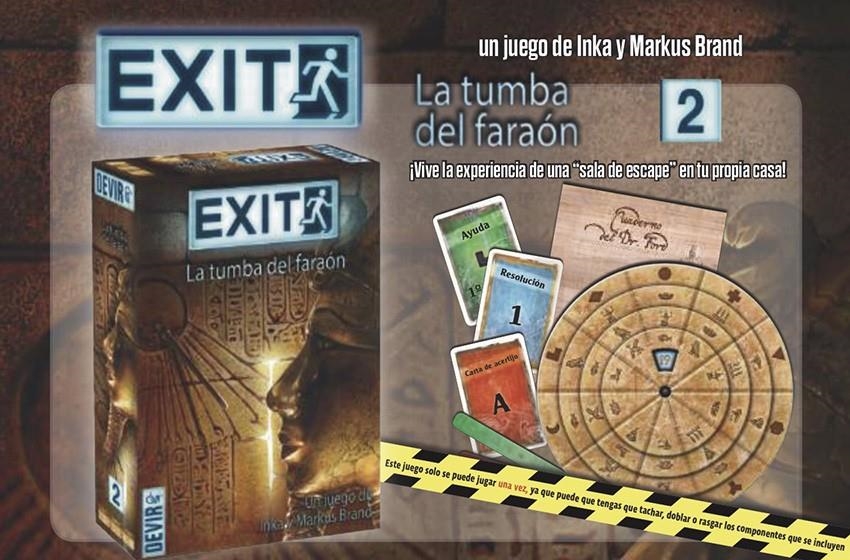 EXIT EL JUEGO: LA TUMBA DEL FARAON (NIVEL EXPERTO) [JUEGO] | INKA/ MARKUS BRAND | Akira Comics  - libreria donde comprar comics, juegos y libros online