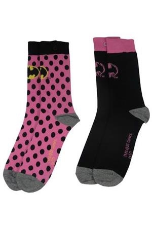 DC COMICS: PACK 2 PARES DE CALCETINES DE MUJER (BATMAN PINK) | Akira Comics  - libreria donde comprar comics, juegos y libros online