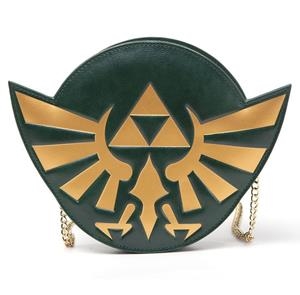 THE LEGEND OF ZELDA: BOLSO DE MANO DE CUERO MODELO HYRULE CREST  | Akira Comics  - libreria donde comprar comics, juegos y libros online