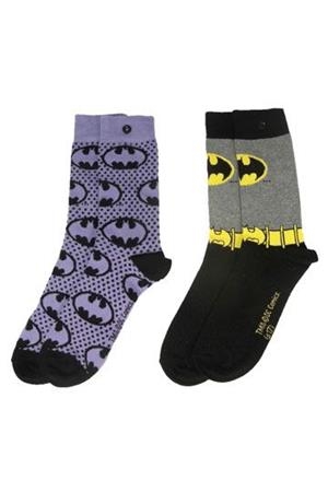 DC COMICS: PACK 2 PARES DE CALCETINES DE MUJER (BATMAN PURPURA) | Akira Comics  - libreria donde comprar comics, juegos y libros online