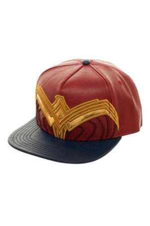 GORRA DE BEISBOL DC: WONDER WOMAN LOGO (COLOR ROJO Y AZUL ACABADO EN CUERO) | Akira Comics  - libreria donde comprar comics, juegos y libros online