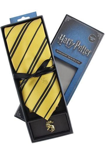 HARRY POTTER: CORBATA DELUXE HUFFLEPUFF CON PIN [CAJA] | Akira Comics  - libreria donde comprar comics, juegos y libros online