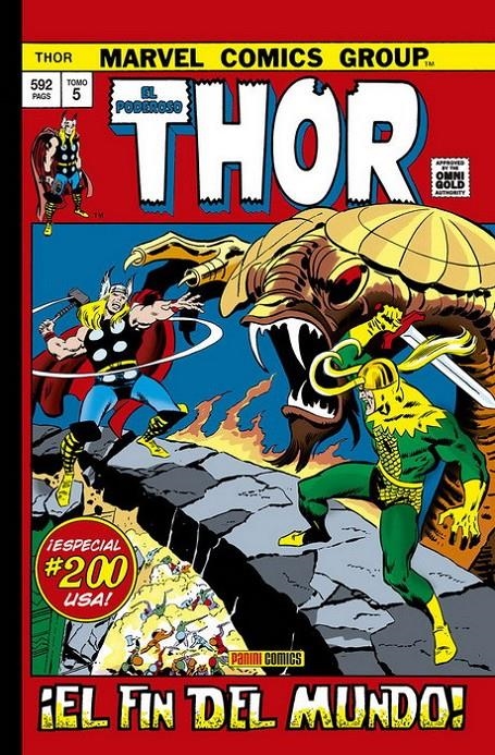 MARVEL GOLD: PODEROSO THOR VOL.5 (184-209 USA) ¡EL FIN DEL MUNDO! [CARTONE] | LEE, STAN / BUSCEMA, JOHN / CONWAY, GERRY | Akira Comics  - libreria donde comprar comics, juegos y libros online