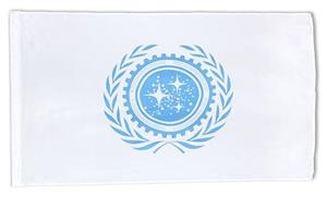 STAR TREK: BANDERA "UNITED FEDERATION OF PLANETS FLAG" (60 CM X 36 CM) [TELA] | Akira Comics  - libreria donde comprar comics, juegos y libros online