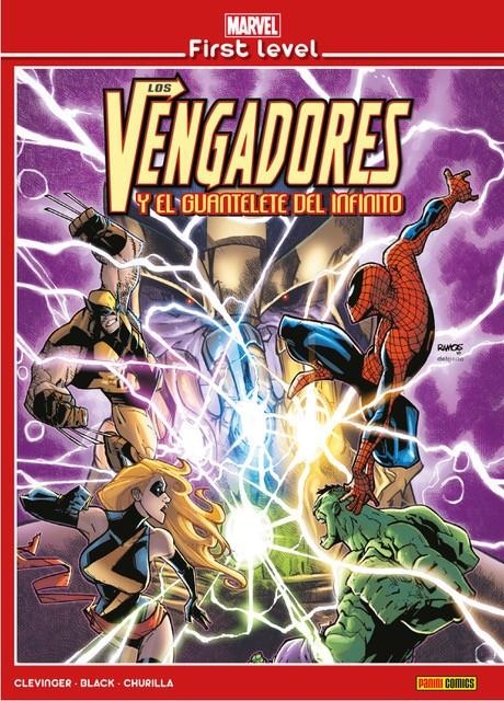 MARVEL FIRST LEVEL VOL.01: LOS VENGADORES Y EL GUANTELETE DEL INFINITO [CARTONE] | CLEVINGER, BRIAN / CHURILLA, BRIAN | Akira Comics  - libreria donde comprar comics, juegos y libros online