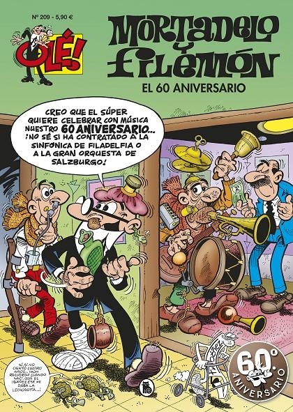 OLE MORTADELO Nº209: EL 60 ANIVERSARIO [RUSTICA] | IBAÑEZ, FRANCISCO | Akira Comics  - libreria donde comprar comics, juegos y libros online