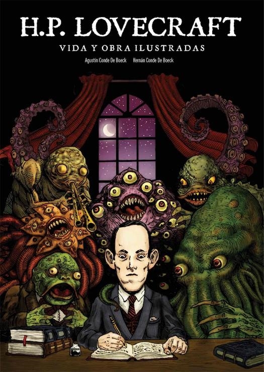 LOVECRAFT VIDA Y OBRA ILUSTRADAS [CARTONE] | CONDE DE BOECK, AGUSTIN | Akira Comics  - libreria donde comprar comics, juegos y libros online