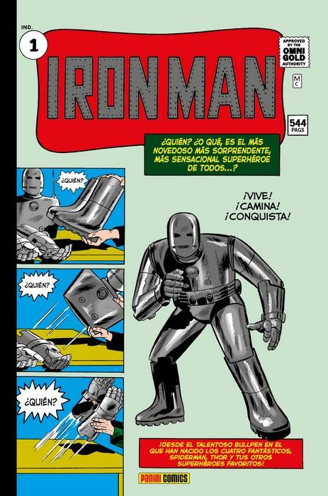 MARVEL GOLD IRON MAN VOLUMEN 1 (39-72 USA): NACE IRON MAN [CARTONE] | LEE, STAN /  KIRBY, JACK / DITKO, STEVE | Akira Comics  - libreria donde comprar comics, juegos y libros online