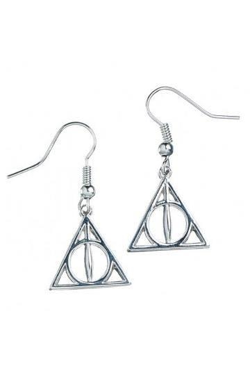 HARRY POTTER: PENDIENTES DEATHLY HALLOWS (BAÑADO EN PLATA) | Akira Comics  - libreria donde comprar comics, juegos y libros online