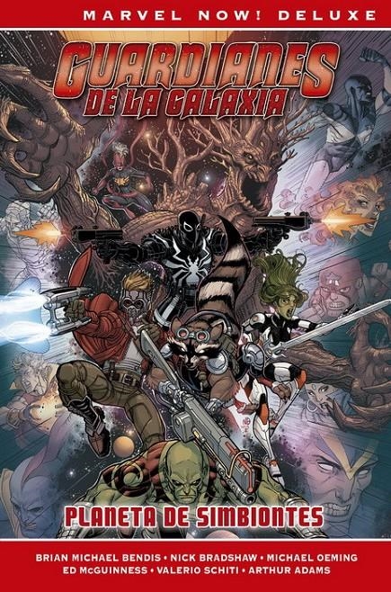 MARVEL NOW! DELUXE: GUARDIANES DE LA GALAXIA DE BRIAN MICHAEL BENDIS VOL.2 PLANETA SIMBIONTES [CARTONE] | BENDIS / ADAMS / BRADSHAW | Akira Comics  - libreria donde comprar comics, juegos y libros online