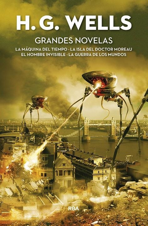 GRANDES NOVELAS: LA MAQUINA DEL TIEMPO / LA ISLA DEL DOCTOR MOREAU / EL HOMBRE INVISIBLE / LA GUERRA DE LOS MUNDOS [CARTONE] | WELLS, H. G. | Akira Comics  - libreria donde comprar comics, juegos y libros online