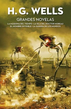 GRANDES NOVELAS: LA MAQUINA DEL TIEMPO / LA ISLA DEL DOCTOR MOREAU / EL HOMBRE INVISIBLE / LA GUERRA DE LOS MUNDOS [CARTONE] | WELLS, H. G. | Akira Comics  - libreria donde comprar comics, juegos y libros online