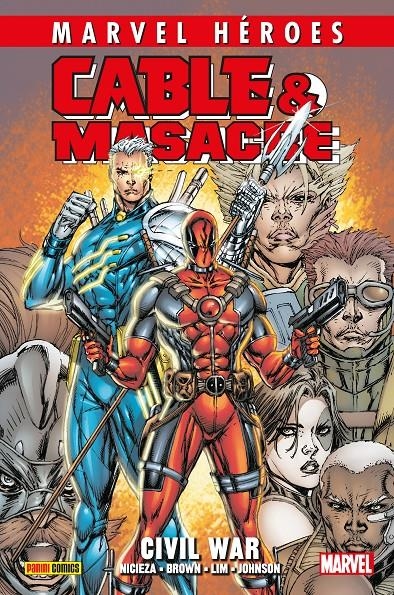 MARVEL HEROES: CABLE Y MASACRE (DEADPOOL) CIVIL WAR [CARTONE] | NICIEZA, FABIAN | Akira Comics  - libreria donde comprar comics, juegos y libros online