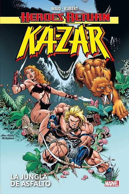 HEROES RETURN KA-ZAR VOLUMEN 1: LA JUNGLA DE ASFALTO [CARTONE] | WAID / KUBERT / VAUGHAN | Akira Comics  - libreria donde comprar comics, juegos y libros online