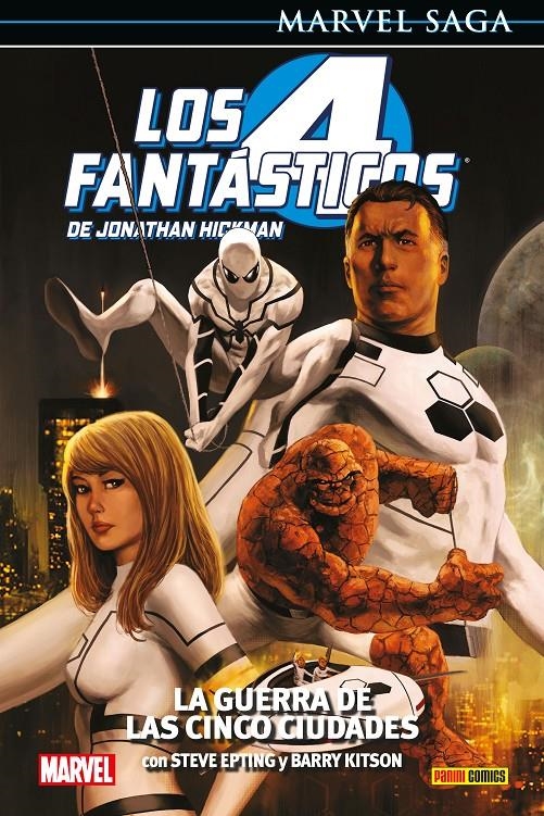 MARVEL SAGA VOL.099: LOS 4 FANTASTICOS DE JONATHAN HICKMAN 4 LA GUERRA DE LAS CINCO CIUDADES [CARTONE] | HICKMAN / EPTING  / KITSON | Akira Comics  - libreria donde comprar comics, juegos y libros online