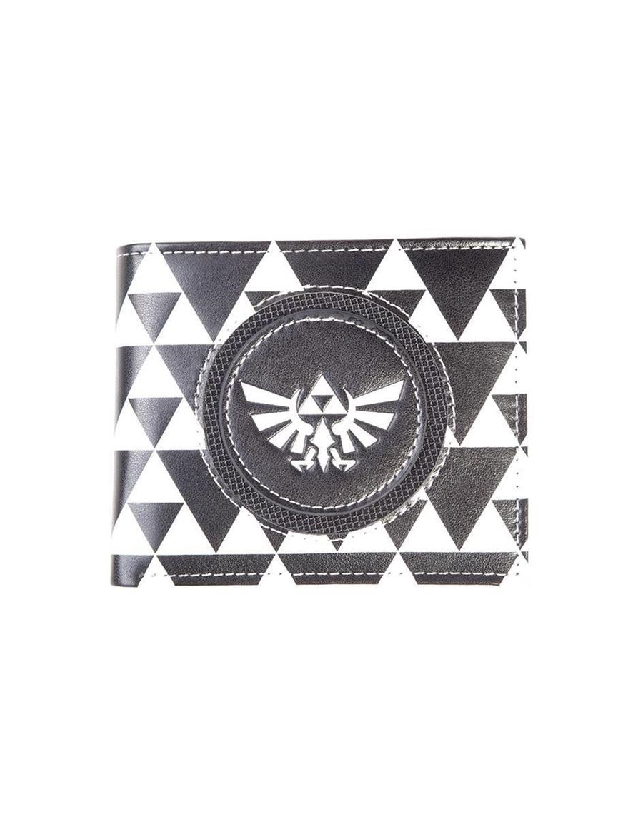 CARTERA: ESTILO BILLETERO LEYENDA DE ZELDA (COLOR BLANCO Y NEGRO CON LOGO TRIFORCE) | Akira Comics  - libreria donde comprar comics, juegos y libros online