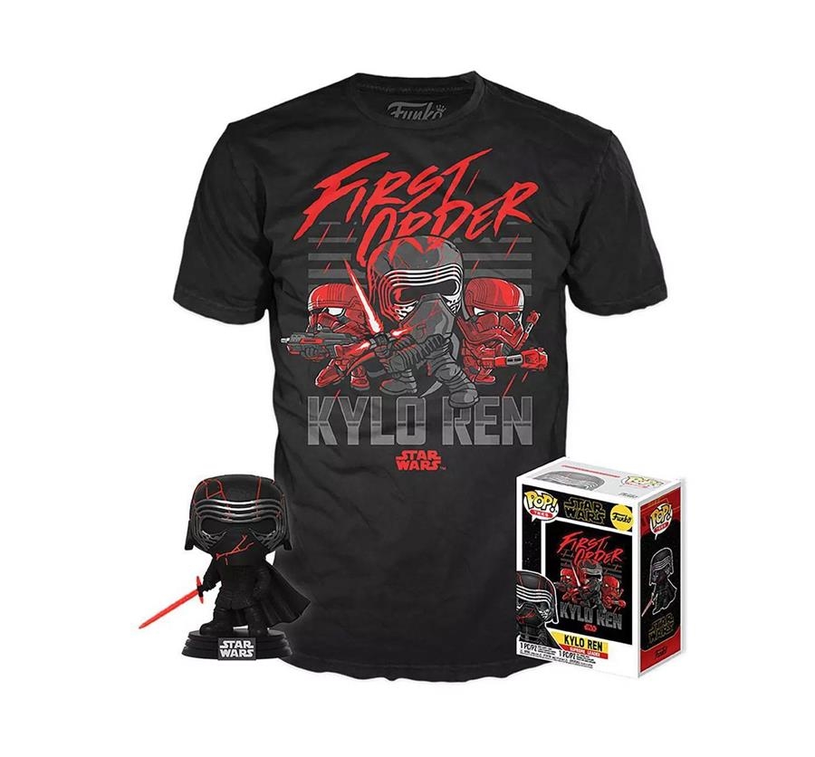 POP! & TEE SET DE MINIFIGURA Y CAMISETA STAR WARS EPISODE IX: KYLO REN (SUPREME LEADER) TALLA M [EXCLUSIVO] | Akira Comics  - libreria donde comprar comics, juegos y libros online