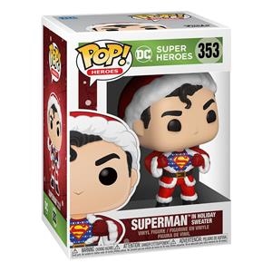 POP! DC SUPER HEROES Nº353: SUPERMAN IN HOLIDAY SWEATER (FIGURA DE VINILO) [CAJA] | Akira Comics  - libreria donde comprar comics, juegos y libros online
