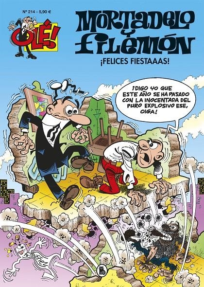 OLE MORTADELO Nº214: ¡FELICES FIESTAAAS! [RUSTICA]                 | IBAÑEZ, F. | Akira Comics  - libreria donde comprar comics, juegos y libros online