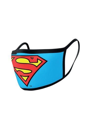 SUPERMAN: PACK DE 2  MASCARILLAS DE TELA LOGO SUPERMAN | Akira Comics  - libreria donde comprar comics, juegos y libros online