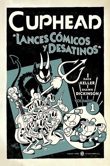CUPHEAD VOL.1: LANCES COMICOS Y DESATINOS [RUSTICA] | KELLER, ZACK  / DICKINSON, SHAWN | Akira Comics  - libreria donde comprar comics, juegos y libros online