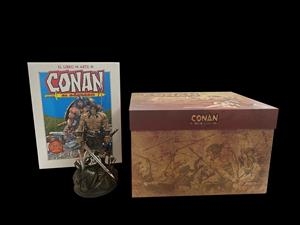 LIBRO DE ARTE DE CONAN EL BARBARO EDICION LIMITADA (CON ESTATUA) [CAJA] | Akira Comics  - libreria donde comprar comics, juegos y libros online